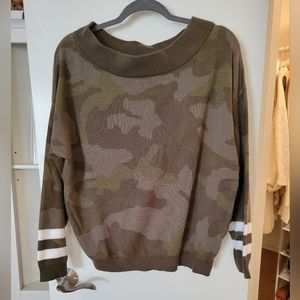 Camo Sweater, NWT
